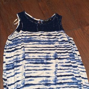 Max Jeans Blue & White Tank Top👕